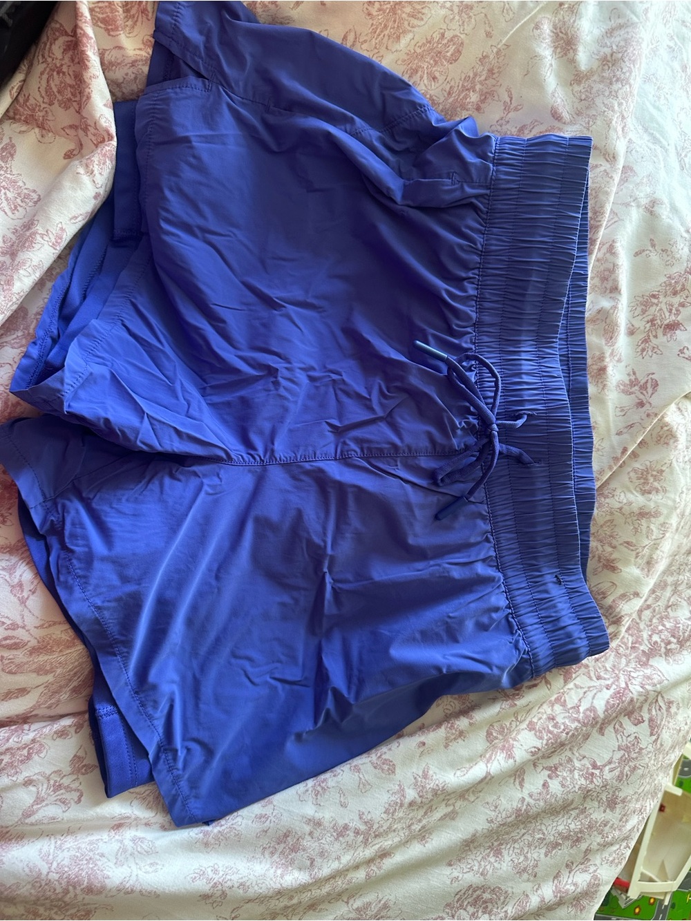 Spyder athletic shorts, double lined blue
